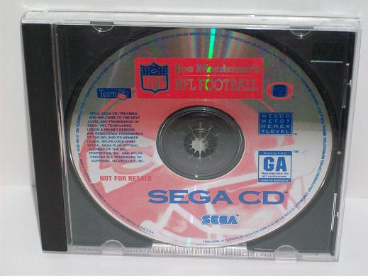 Joe Montanas NFL Football - Sega CD Game